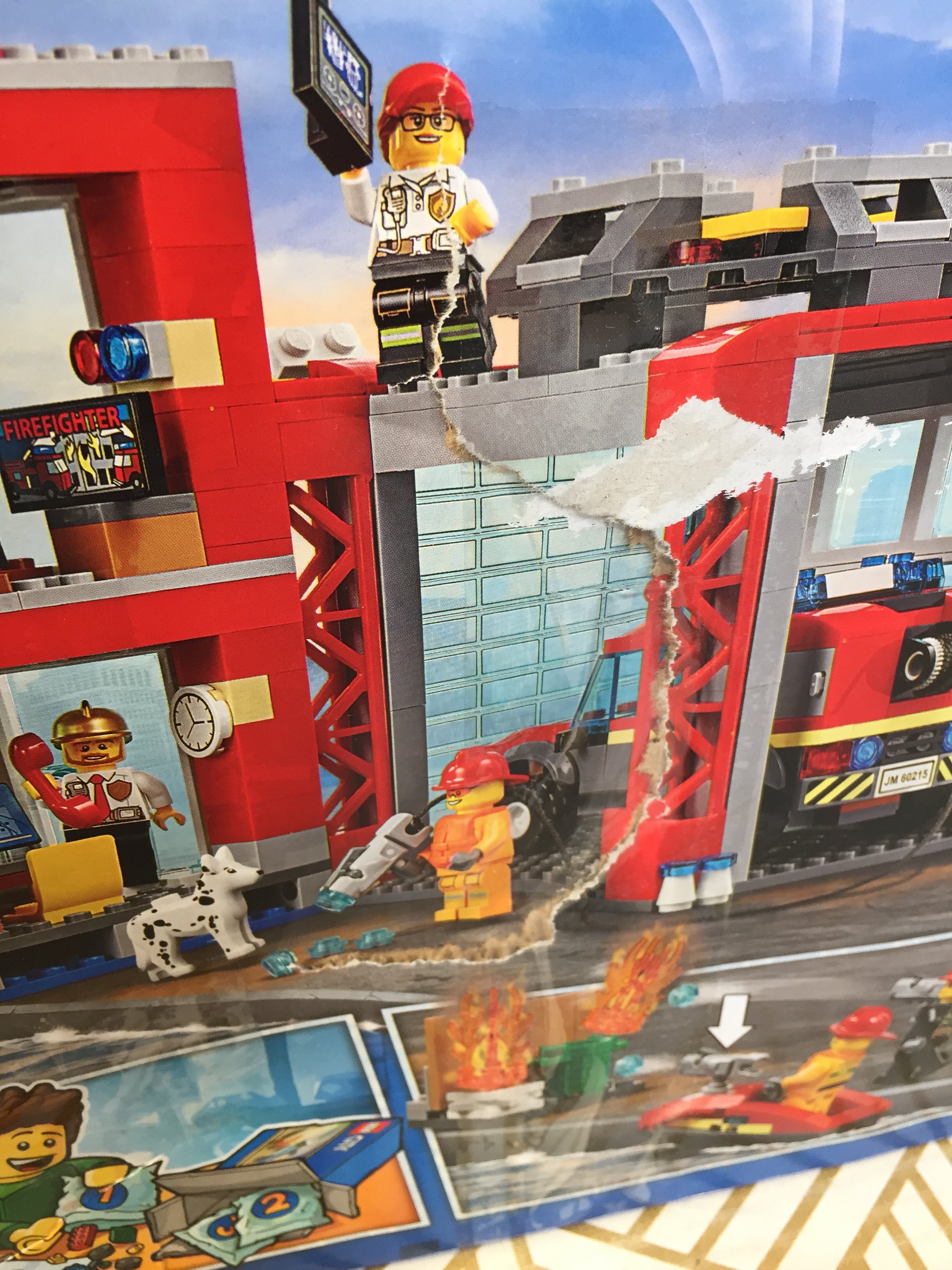 LEGO City Fire Station 60215 Fire Rescue Tower Building Set *OPEN BOX/SEALED BAGS* (7926230810862)